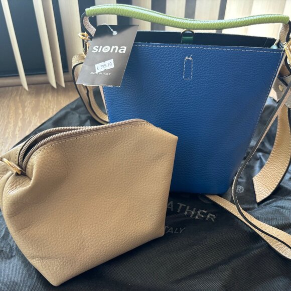 Small Leather Bag with Multicolored - Picture 6 of 10